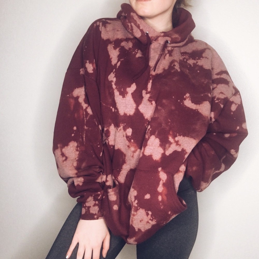 Custom Bleached Hoodie
